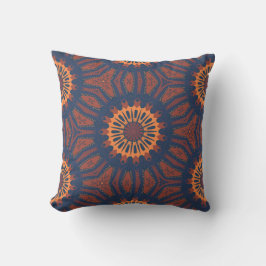 Boho Bloom Mandala Mönster Kudde