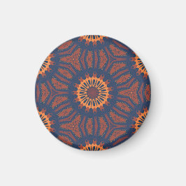 Boho Bloom Mandala Mönster Magnet