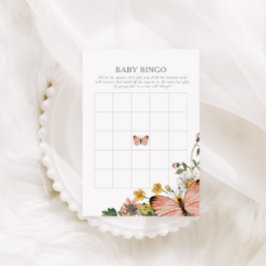 Boho Bloom Vår Wildblomma Baby Bingo Game