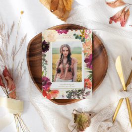 Boho Blooms | 2024 Studenten Fotomeddelande Meddelande
