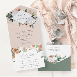 Boho Blooms | Modern geometrisk Blommigt Bröllop