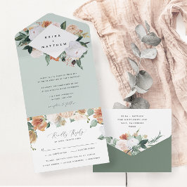 Boho Blooms | Modern geometrisk Blommigt Bröllop
