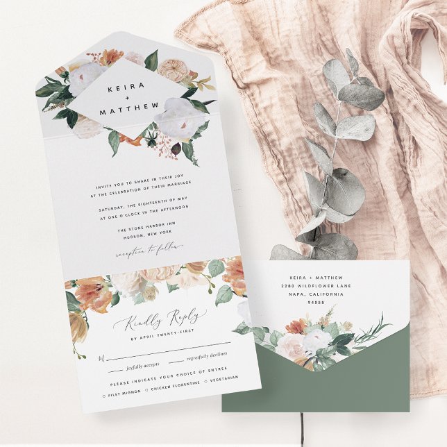 Boho Blooms | Modern geometrisk Blommigt Bröllop (Skapare uppladdad)