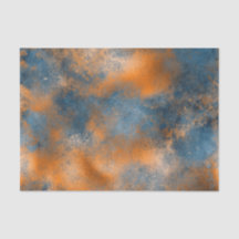 Boho Blue Copper Graphic-Abstrakt