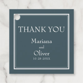 Boho Blue Modern Minimalist Gåvor Etiketter