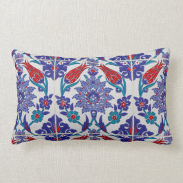Boho Blue Moroccan Tile Dekorativ kudde