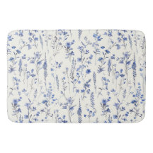 Boho Blue och White Wildblommor