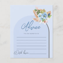 Boho Blue Pampass Grass Dessert Baby Shower Games