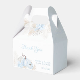 Boho Blue Pumpkin Det är en pojkvän-babyskabokare Presentaskar