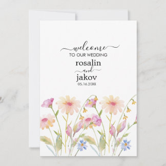 Boho Blush Blommig Bröllopsinbjudan Inbjudningar