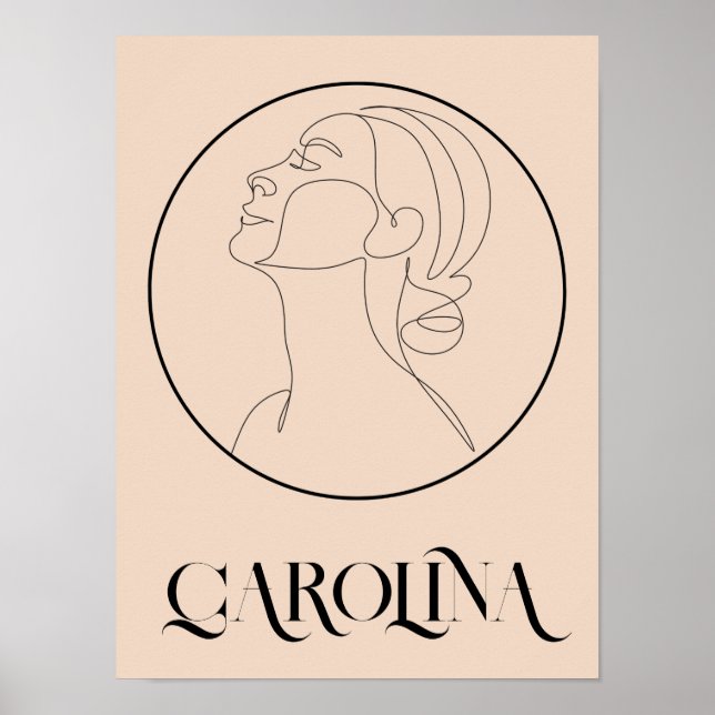 Boho Bohemian Abstrakt Minimal Stil Poster (Framsidan)