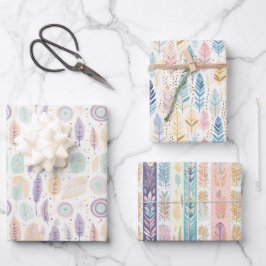 Boho Bohemian Alldeles-Lämplig Pastell Watercolor 