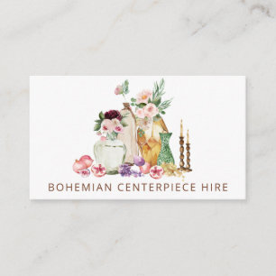 Boho Bohemian Centerpjäs Burk Vas Bröllop Visitkort