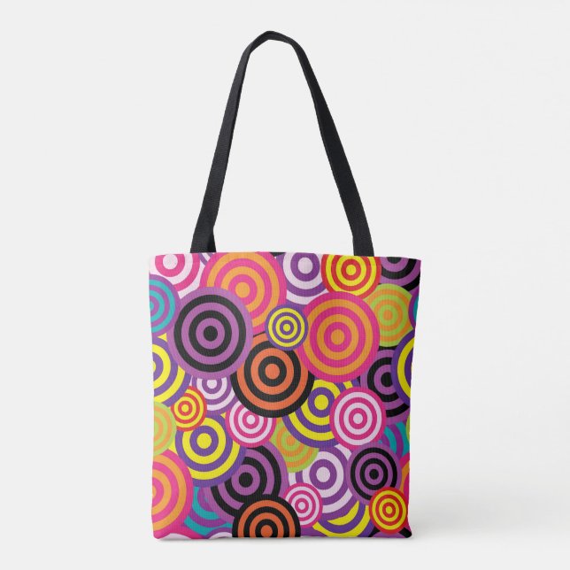 BOHO BOHEMIAN FÄRG BLAST TOTE PURSE TYGKASSE (Baksida)