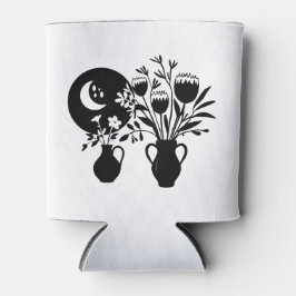 Boho bohemian floral sun moon