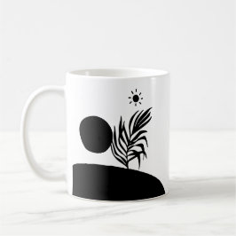 boho bohemian floral sun moon kaffemugg