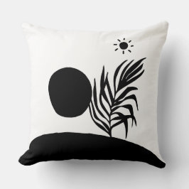 boho bohemian floral sun moon kudde