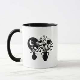 Boho bohemian floral sun moon mugg