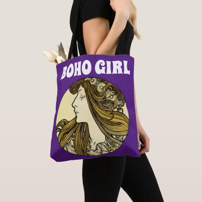 BOHO BOHEMIAN GIRL TOTE PURSE TYGKASSE (Närbild)