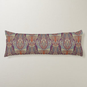 BOHO Bohemian India Paisley Tribal Lila Blue Kroppskudde