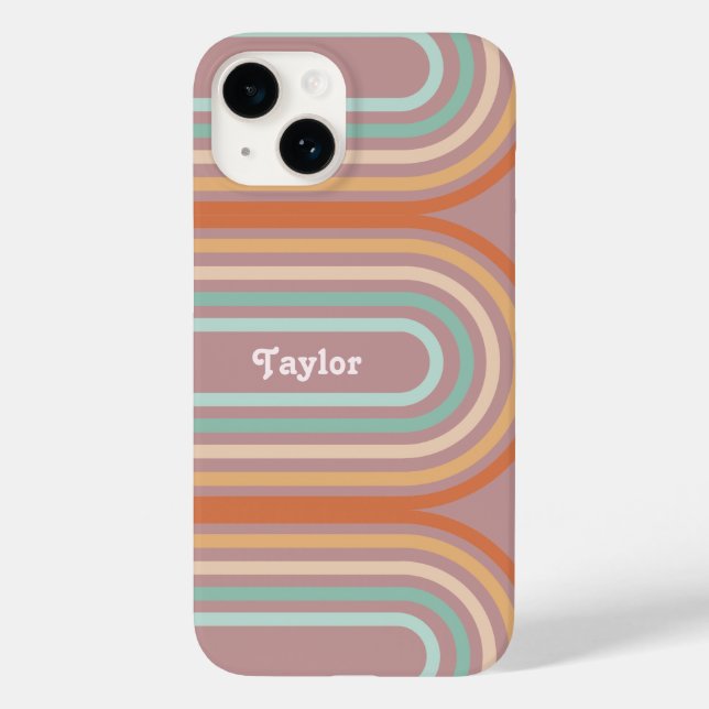 Boho Bohemian Pastel Rainbow Mauve Background (Baksida)