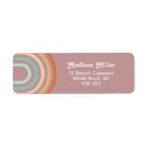Boho Bohemian Pastel Rainbow Mauve Background