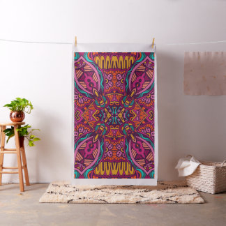 Boho bohemiskt Retro färgrikt mönster Tyg