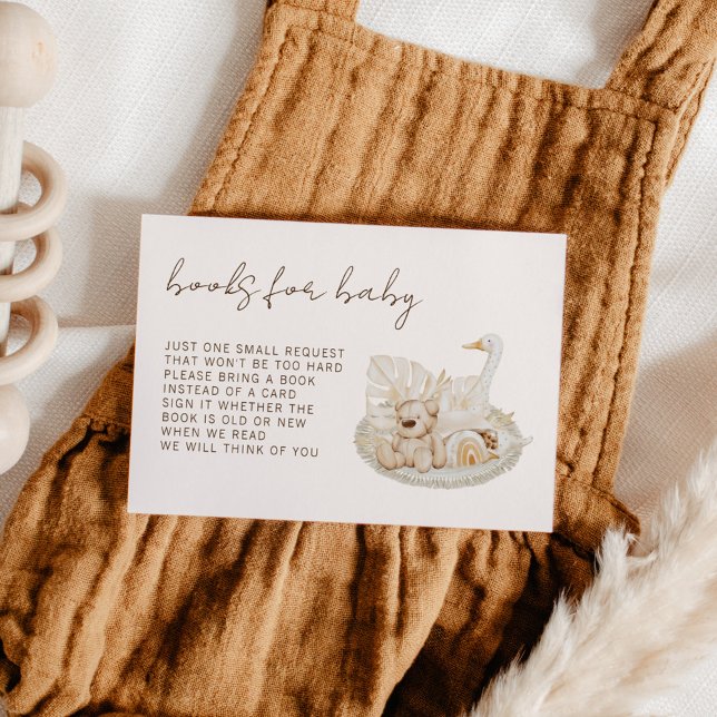 Boho Bokar för Baby Neutral Shower Inbjudningar (Skapare uppladdad)