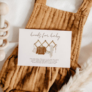 Boho Bokar för Baby Neutral Shower Inbjudningar