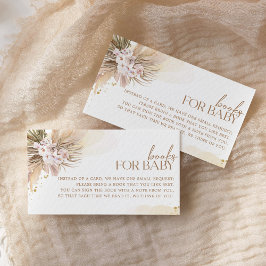 Boho Bokar för Baby Pampas Grass Baby Shower Tilläggskort