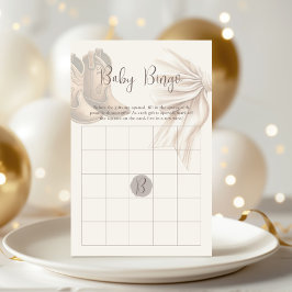 Boho Boots eller Bows Gender Reveal Bingo Game