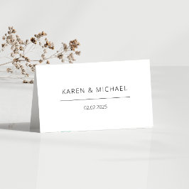 Boho-Bordsnummer med enkel Elegant Placeringskort