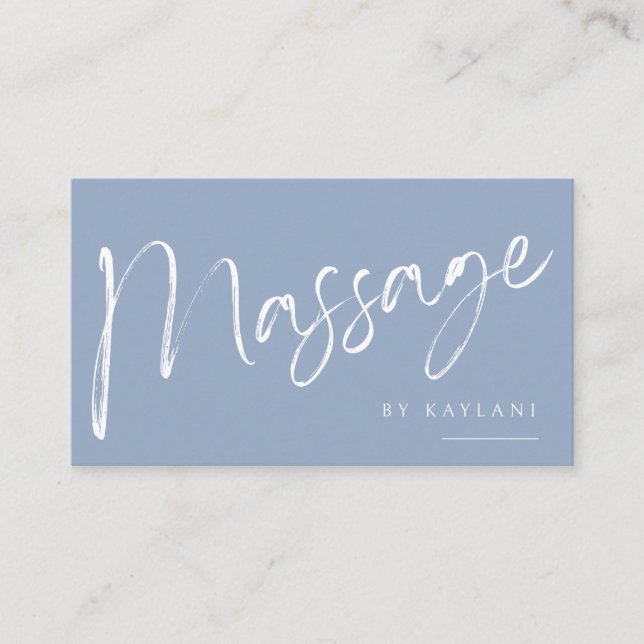 Boho Borstad Massageservice Affärsbok Kort Kropps  (Framsida)