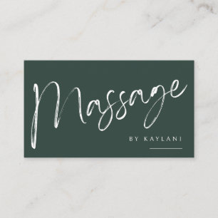 Boho Borstad Massageservice Företagskort Kropps Te Visitkort