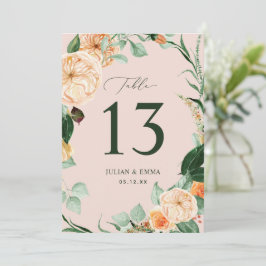 Boho Botanias  Rosa Greenery Blommigt Anpassningsb