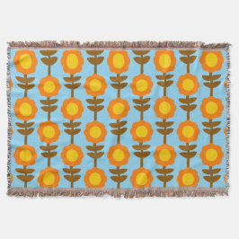 Boho Botanica Throw Blanket Filt