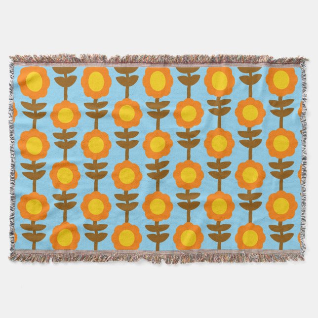 Boho Botanica Throw Blanket Filt (Framsidan)