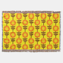 Boho Botanica Throw Blanket Filt