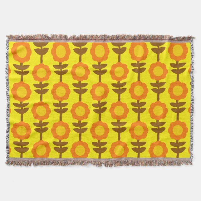 Boho Botanica Throw Blanket Filt (Framsidan)