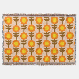 Boho Botanica Throw Blanket Filt