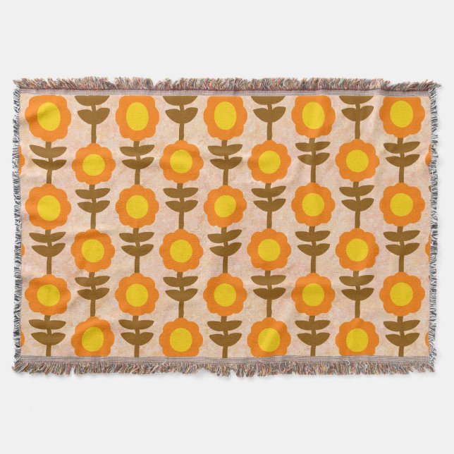 Boho Botanica Throw Blanket Filt (Framsidan)