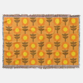 Boho Botanica Throw Blanket Filt