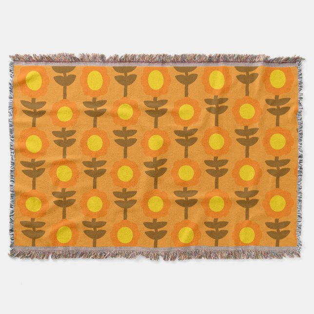 Boho Botanica Throw Blanket Filt (Framsidan)