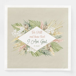 Boho Botanical 'Be still & Know' Bible Verse Pappersservett