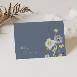 Boho Botanical Bröllop, tillsatt tackkort
