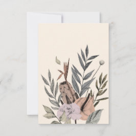 Boho Botanical Garden - Blommigt Illustration Tack Kort