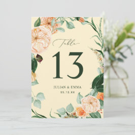 Boho Botanical Light Gult Greenery Blommigt Anpass