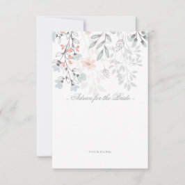 Boho Botanical Möhippa Advice for Bride Inbjudningar