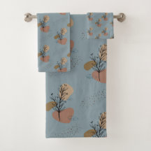 Boho Botanical Mönster Mocha Mousse and Accents