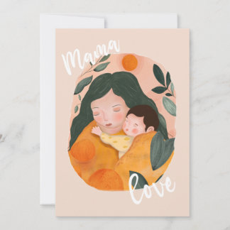 Boho Botanical Mother & Baby Shower Invitation Inbjudningar